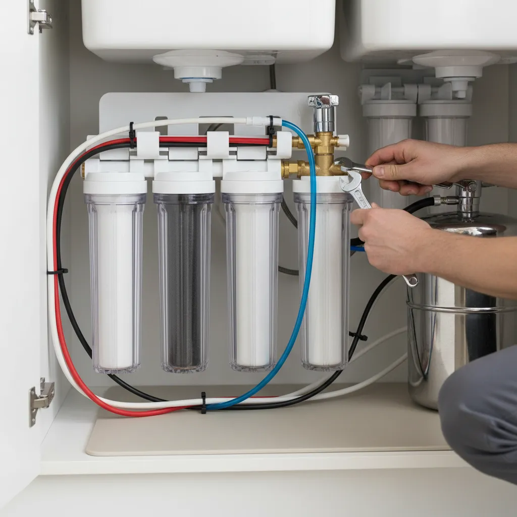 Instalación y mantenimiento de purificadores de agua domésticos
